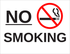 OL175 - 8.5" x 11" - No Smoking Label