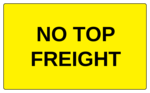 OL6675 - 5" x 3" - No Top Freight Label
