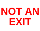 OL175 - 8.5" x 11" - Not an Exit Label
