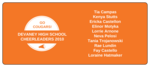 OL5925 - 7" x 3" - Orange Cheerleaders Water Bottle Label