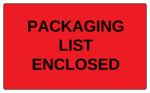 OL6675 - 5" x 3" - Packaging List Enclosed Label
