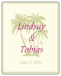 OL475 - 4" x 5" - Paradise Wedding Announcement Label