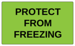 OL6675 - 5" x 3" - Protect From Freezing Label