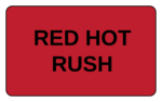 OL1125 - 3.0625" x 1.8375" - Red Hot Rush Label