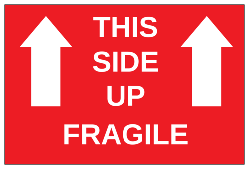 This Side Up Fragile Label Label Templates Shipping Labels Moving