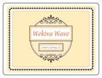 OL500 - 4" x 3" - Wekiva Wave Rectangular Beer Bottle Label