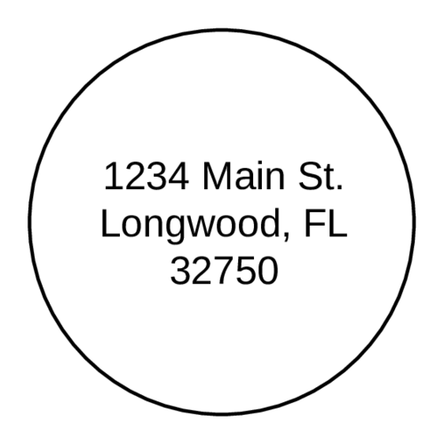 OL325 - 1.67" Circle - 1.67" Circle Address Label