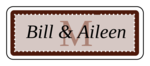OL875 - 2.625" x 1" - Chesapeake - Cocoa Wedding Envelope Label