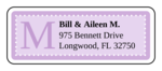 OL875 - 2.625" x 1" - Chesapeake - Lavender Wedding Address Label