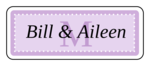 OL875 - 2.625" x 1" - Chesapeake - Lavender Wedding Envelope Label