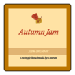 OL330 - 2" x 2" - Autumn - Thanksgiving Jam Jar Label