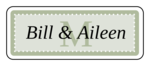 OL875 - 2.625" x 1" - Chesapeake - Pistachio Wedding Envelope Label