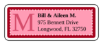 OL875 - 2.625" x 1" - Chesapeake - Rose Wedding Address Label