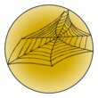 OL8750 - 2.25" Circle - Spider Web