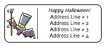 OL875 - 2.625" x 1" - Halloween Hat Bat