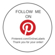 OL5375 - 2" Circle - Pinterest Thank You Shipping Label