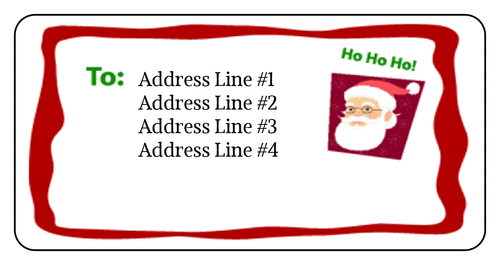 Santa Address Labels Printable Free