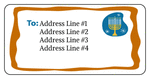OL125 - 4" x 2" - Menorah Address label