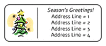 OL875 - 2.625" x 1" - Christmas - Tree Address Label