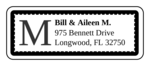 OL875 - 2.625" x 1" - Chesapeake - Tuxedo Wedding Address Label