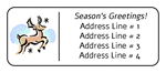 OL875 - 2.625" x 1" - Reindeer Address Label