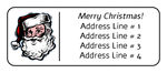 OL875 - 2.625" x 1" - Santa Claus Address Label