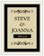 OL450 - 4.25" x 5.5" - Black Wine Bottle Wedding Label