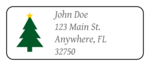OL875 - 2.625" x 1" - Christmas Tree Address Label
