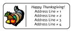 OL875 - 2.625" x 1" - Thanksgiving Cornucopia Address Label