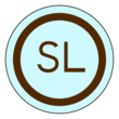 OL350 - 2.5" Circle - Cocoa Monogram Round Label