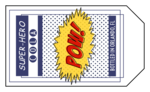 OL1763 - 1.75" x 3" - Pow! Super Hero Cola Bottle Label