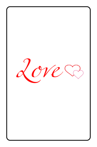 Love with Hearts Valentine's Day Printable Mini Candy Bar Favor Labels