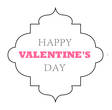 OL1761 - 2.5" x 2.5" - Happy Valentines Day Decorative Label Printable