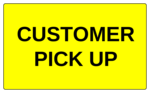 OL6675 - 5" x 3" - Customer Pick Up Label