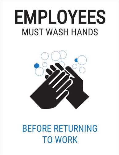 Employees Must Wash Hands Sign Printable  HD Walls  Find Wallpapers