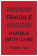 OL145 - 6" x 4" - Fragile - Handle with Care Label