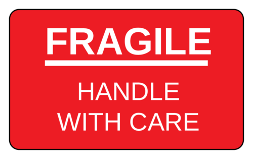 Fragile - Handle With Care Label - Shipping Labels