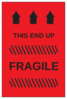 OL145 - 6" x 4" - Fragile - This End Up Label