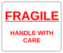 OL150 - 4" x 3.33" - Fragile Handle With Care - Red - Label