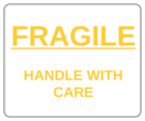 OL150 - 4" x 3.33" - Fragile Handle With Care - Yellow - Label