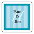 OL3016 - 2" x 2" - Hamilton - Azure Wedding 2" x 2" Label