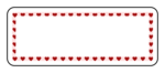 OL875 - 2.625" x 1" - Heart Address Label