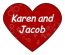 OL196 - 2.2754" x 1.8872" - Heart Sticker Wedding Label
