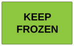 OL6675 - 5" x 3" - Keep Frozen Label