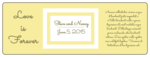 OL6200 - 7" x 2.5" - Love is Forever Wedding Wine Bottle Label