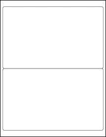 Weatherproof Polyester Laser - 8.12992" x 5" Labels