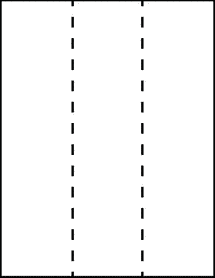 8.5" x 11" Full Sheet Label With 2 Vertical Back Slits Labels