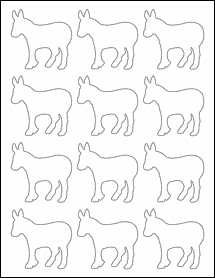 Clear Gloss Laser - 2.4132" x 2.3944" Labels