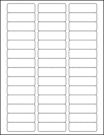 Pastel Green - 58.42 mm x 19.05 mm Labels