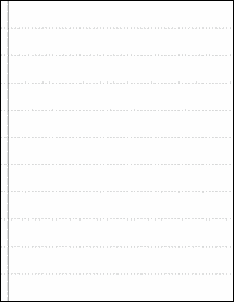Standard White Matte - 8-1/4" x 1" Medical Transcription Labels